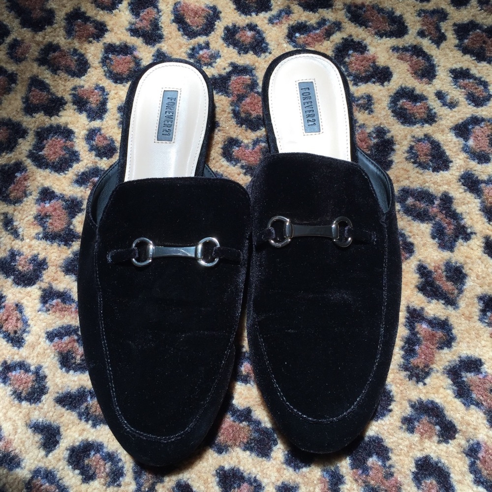 Forever 21 Velvet Loafers